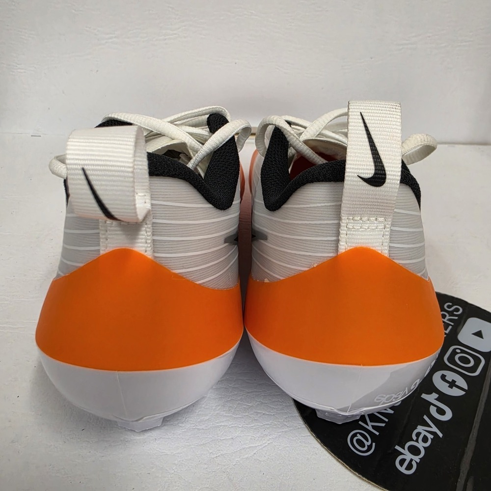 Nike Vapor Speed 3 TB White Orange Football Cleats HM8849-104 Men's Size 13 - Picture 3 of 7